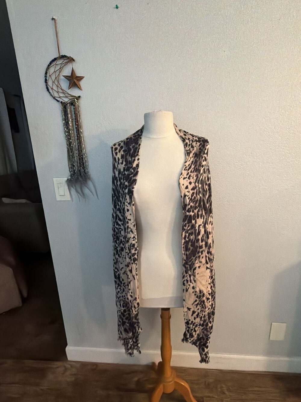 Leopard Print Lightweight Fashion Scarf